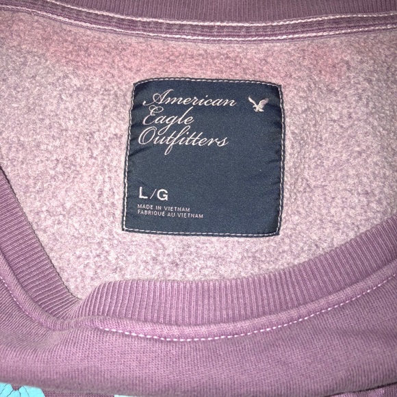 Purple, American eagle, sweater, barley worn. - Picture 2 of 3
